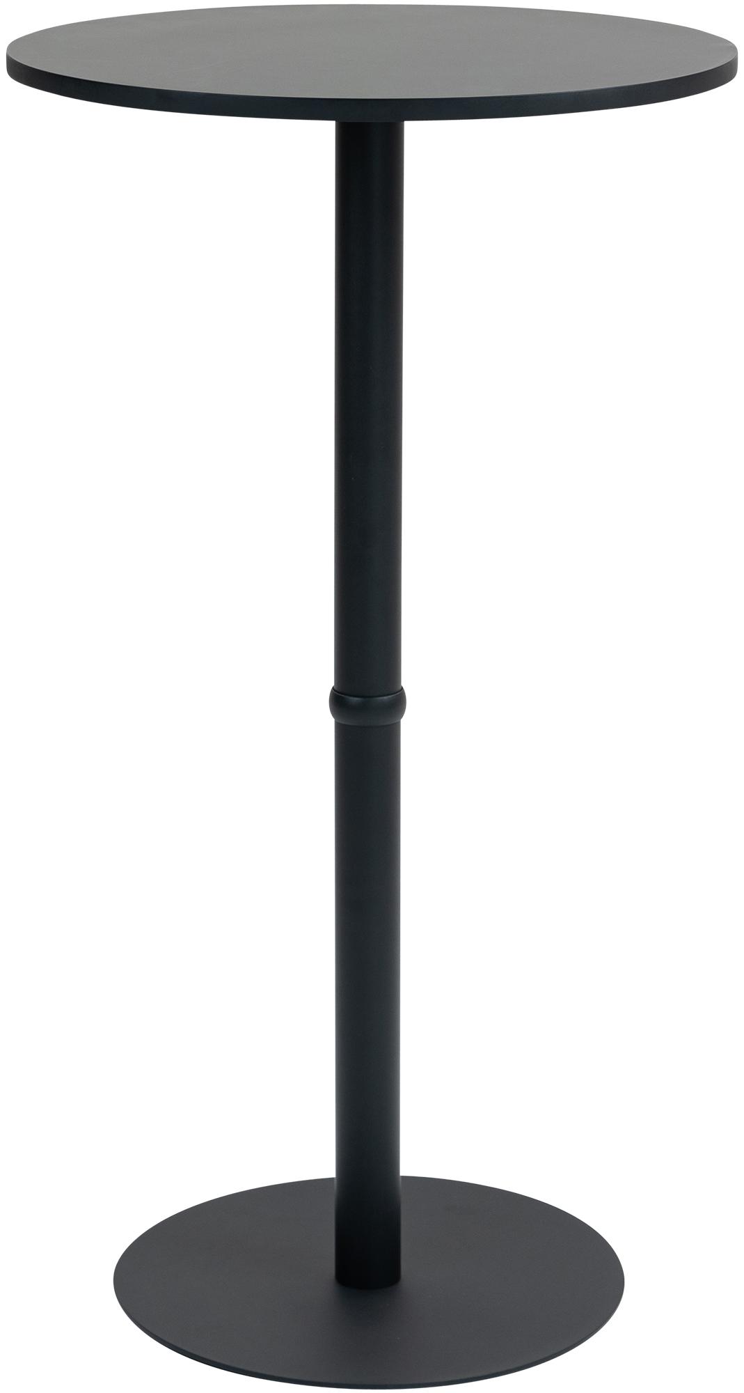 Aukštas stalas "Hereford" apvalus 60 cm juodas