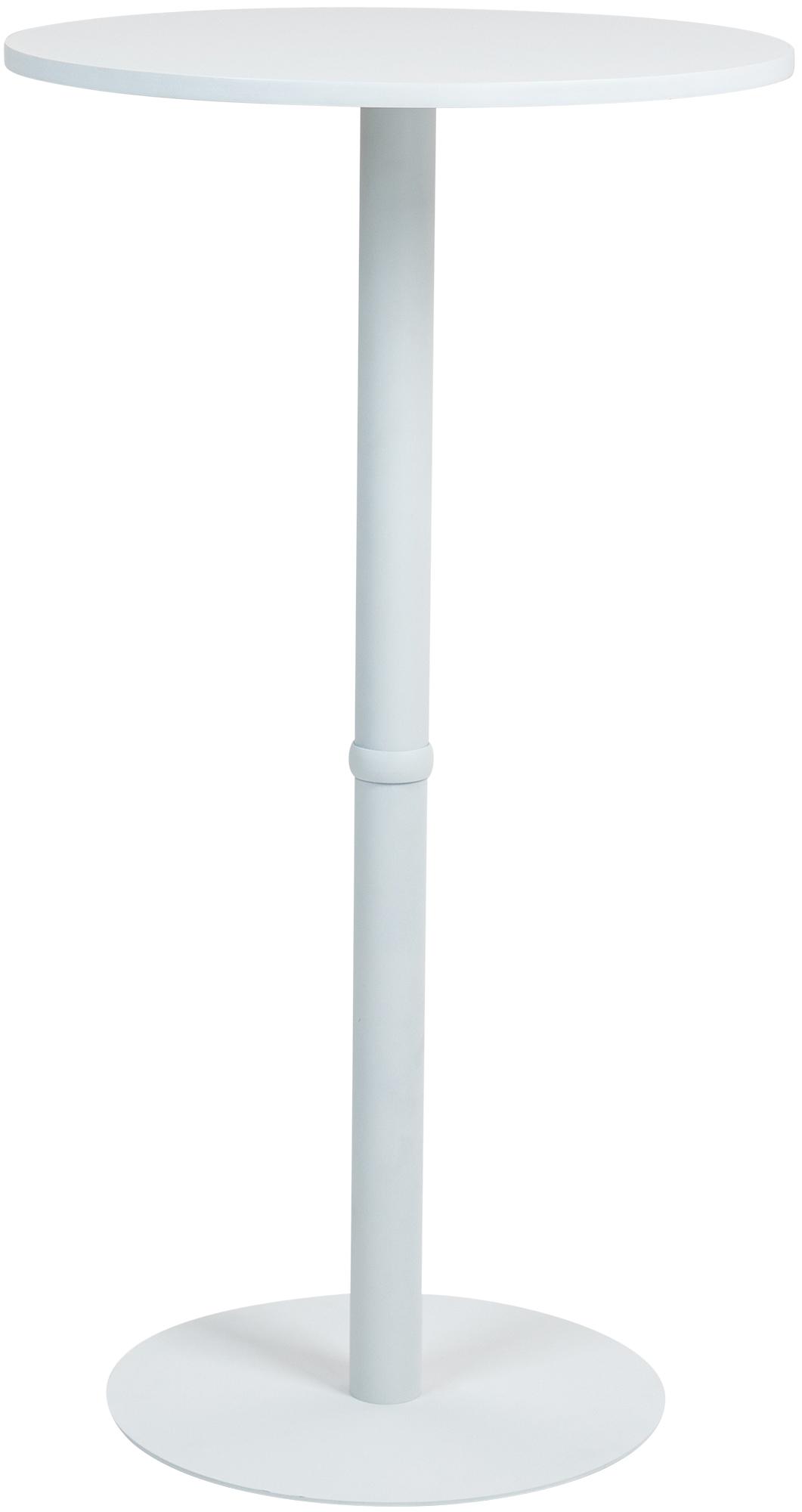 Aukštas stalas "Hereford" apvalus 60 cm baltas