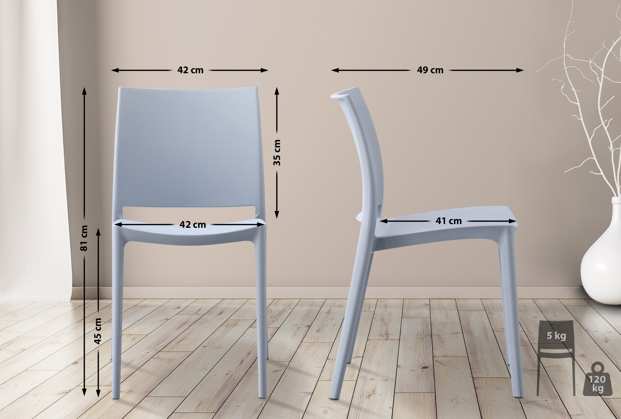 2 "Meton" kėdžių rinkinys