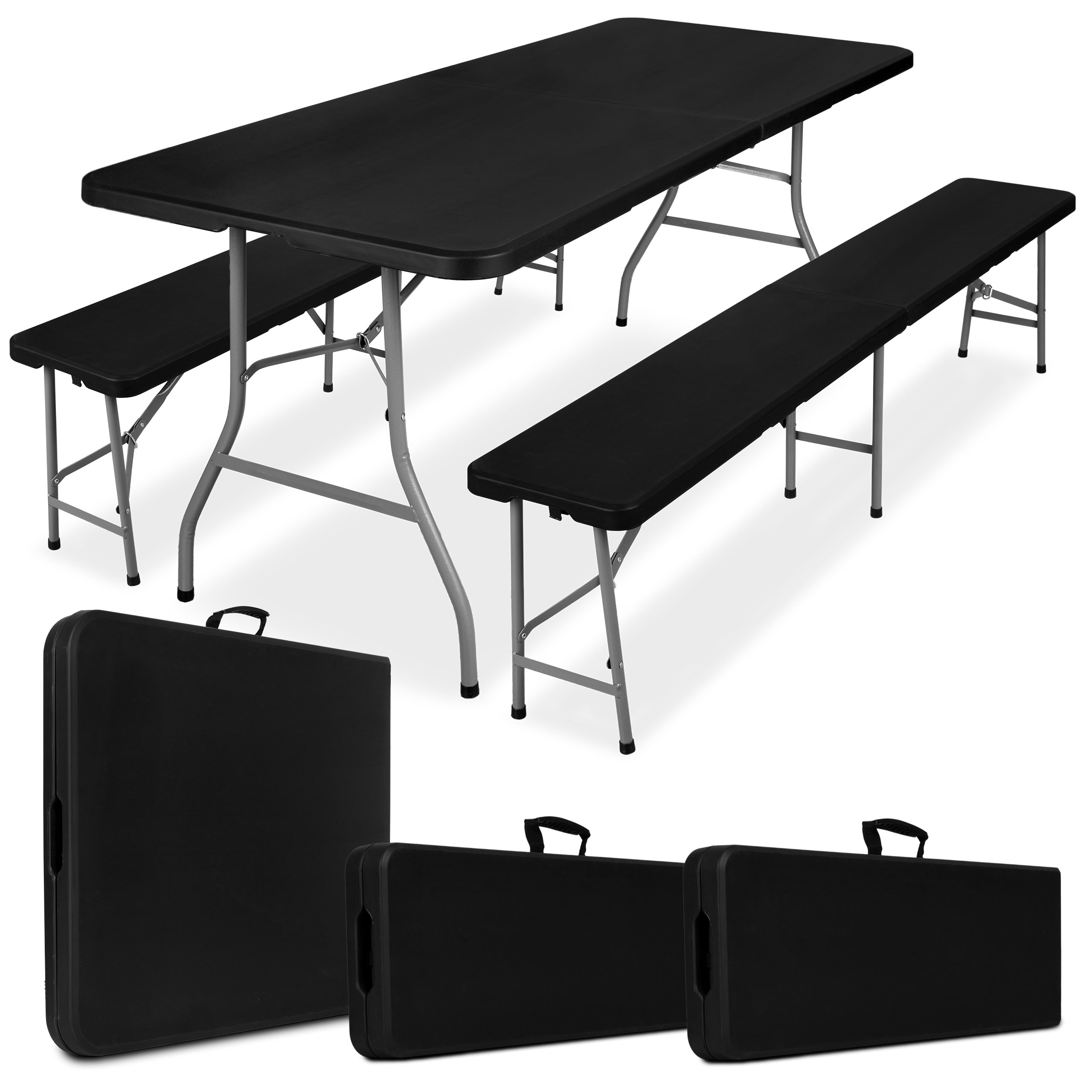 Maitinimo rinkinys "Feta 180 Black" stalas  +2 suolai