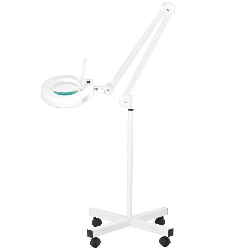 Kosmetologinė pastatoma lempa-lupa S4 LED, balta