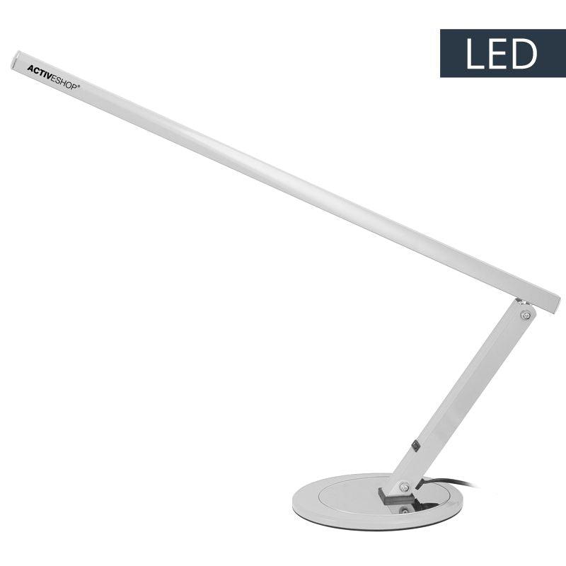 SLIM LED plona stalinė lempa, aliuminio spalva