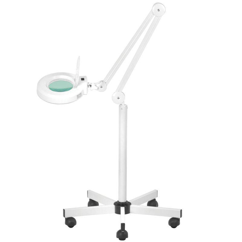 Kosmetologinė pastatoma lempa-lupa S5 LED, balta