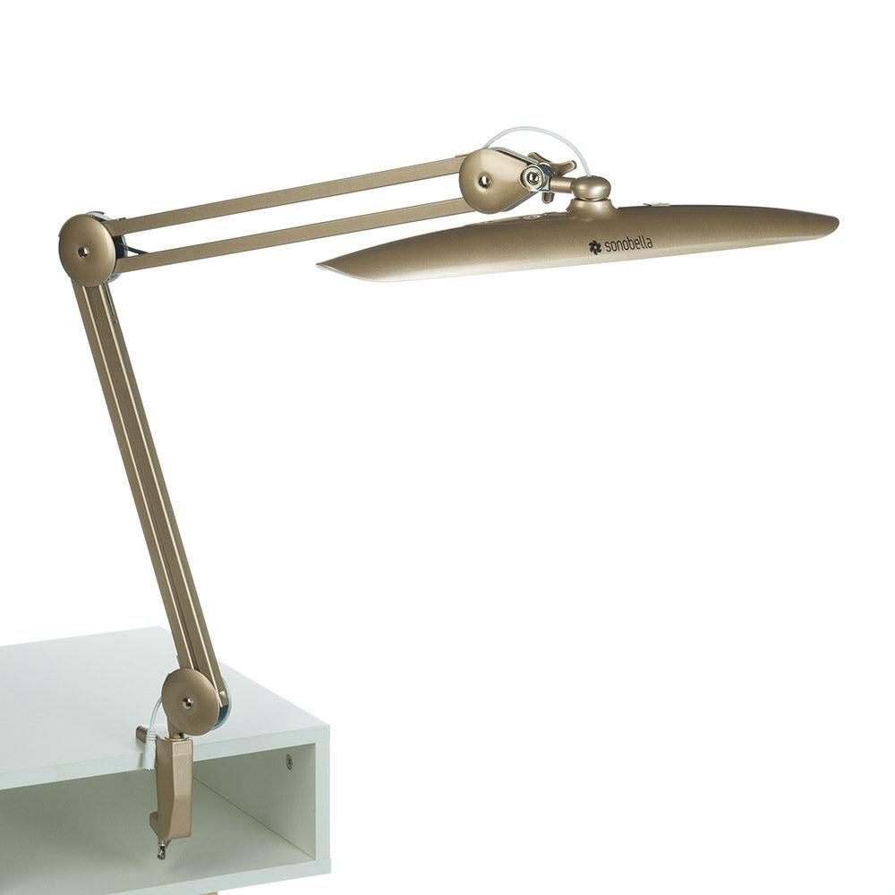 SONOBELLA BSL-01 LED CLIP lempa tvirtinama prie stalo 24W, auksinė