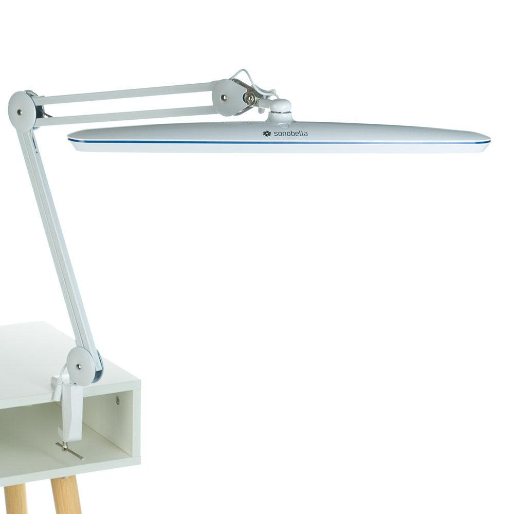 SONOBELLA BSL-53 LED  CLIP lempa tvirtinama prie stalo, šviesos spalvos reguliavimas, 20 W balta