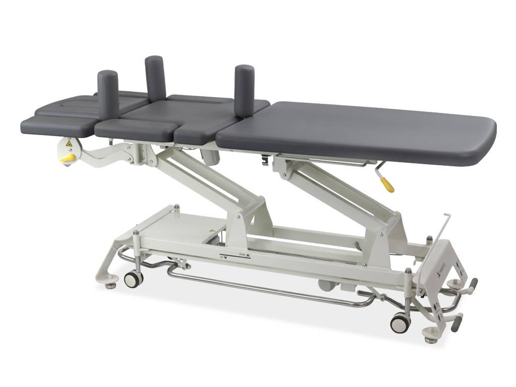 Masažo/reabilitacijos stalas Evero X7 INTEGRA su stabilizatoriais, pilkas