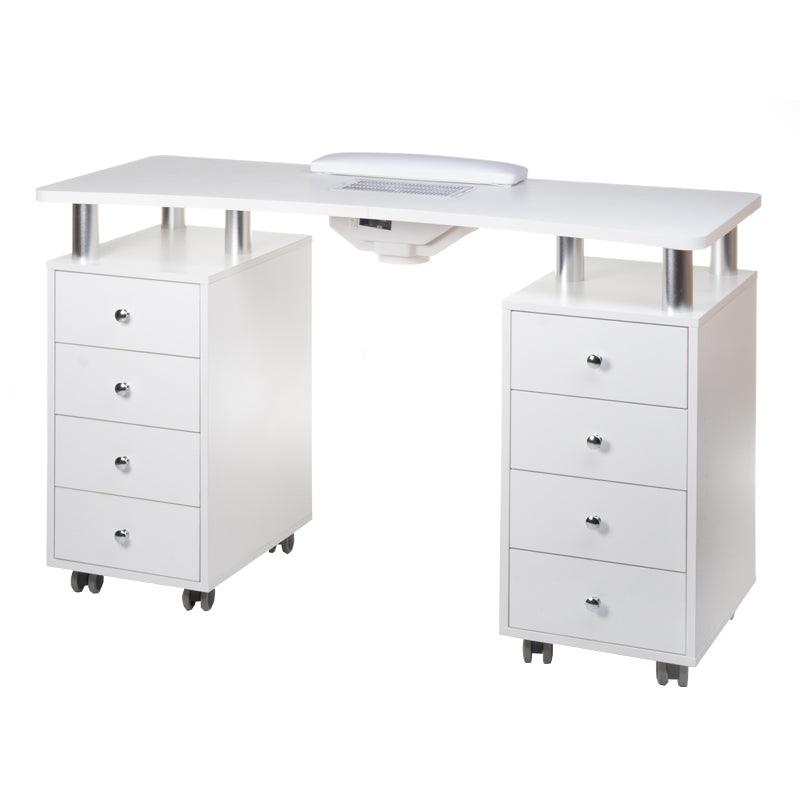 Manikiūro stalas su įmontuotu dulkių surinkėju 12 W BD-3425+P, baltas