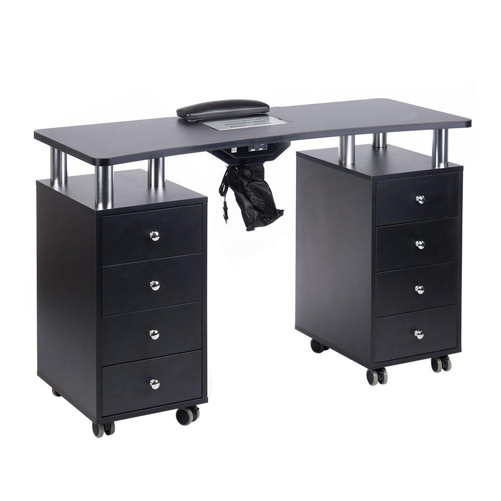 Manikiūro stalas su įmontuotu dulkių surinkėju 12 W BD-3425+P, juodas