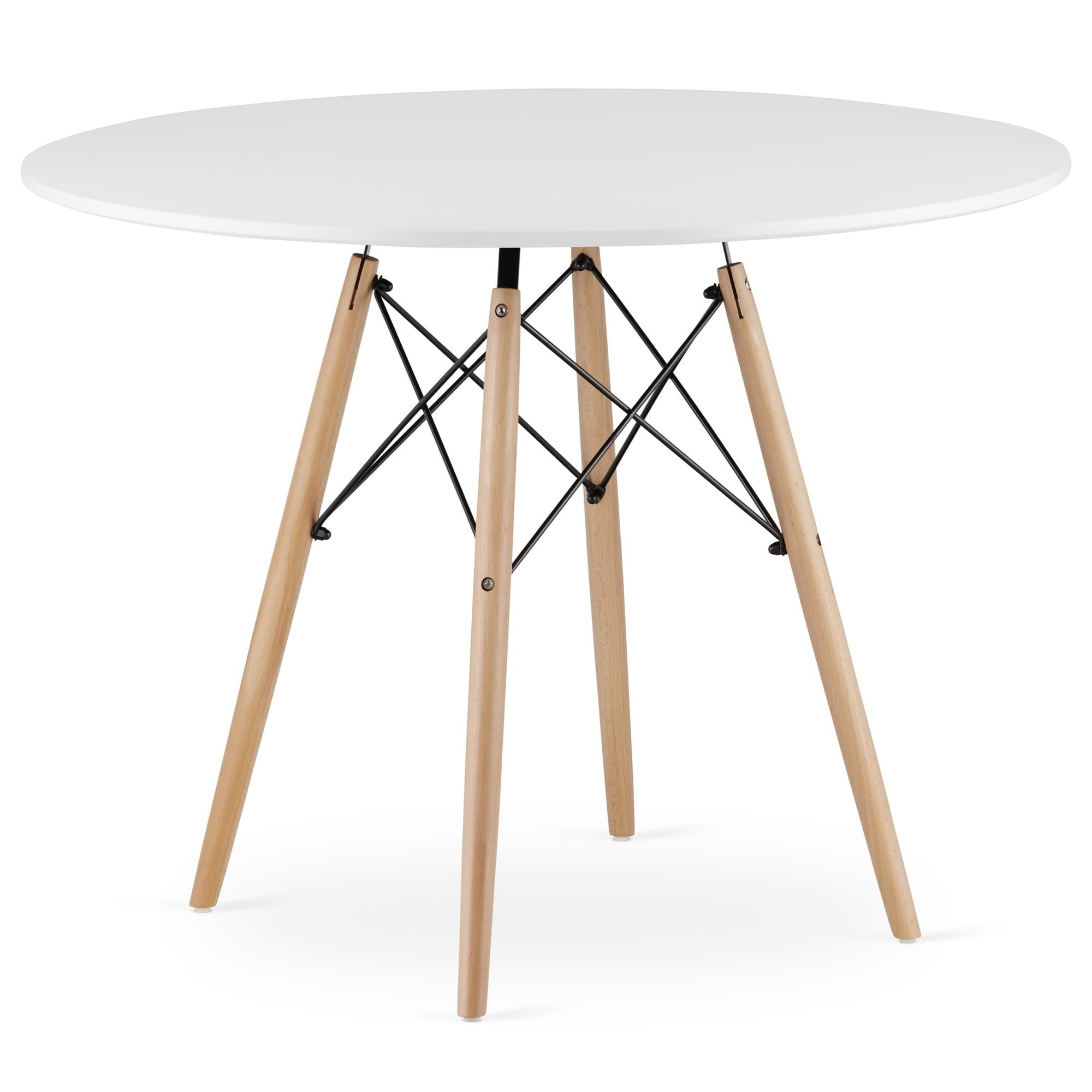 Apvalus stalas TODI 72x100 cm., baltas