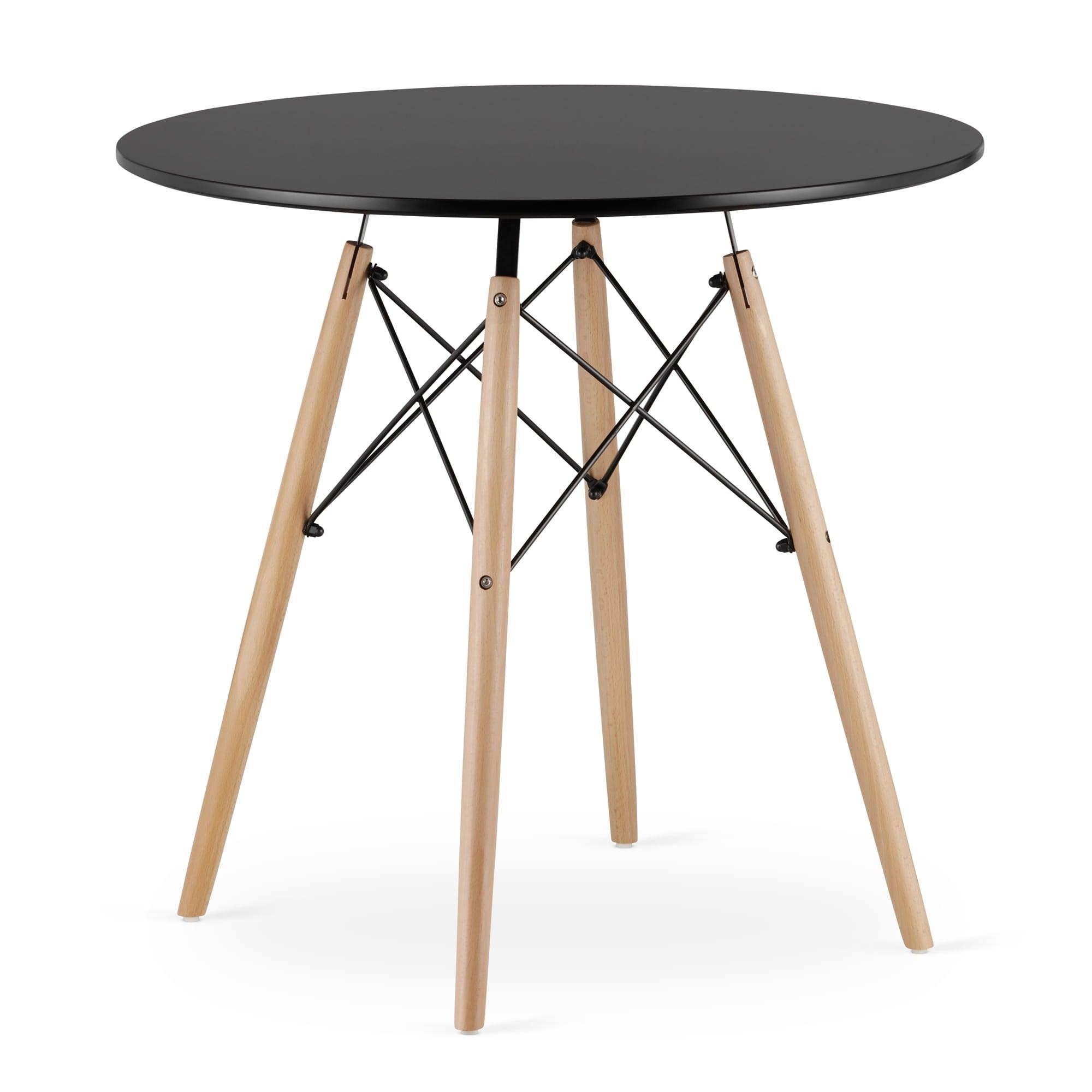 Apvalus stalas TODI 72x80cm., juodas
