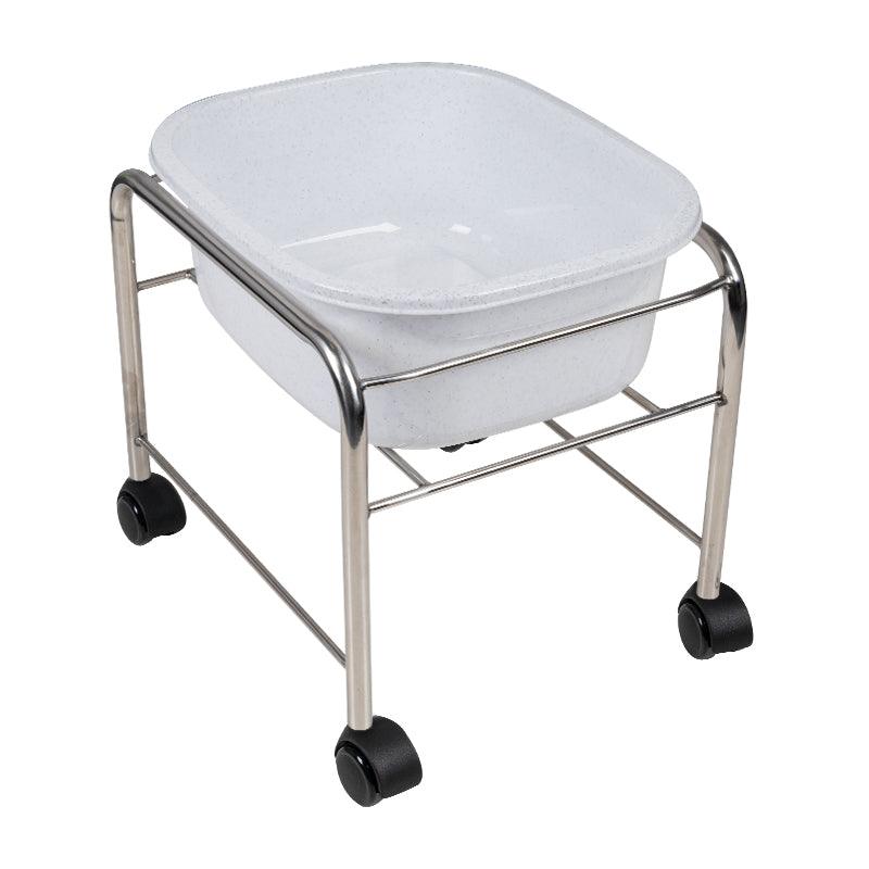 Vonelės vežimėlio CHROME komplektas + pedikiūro vonelė