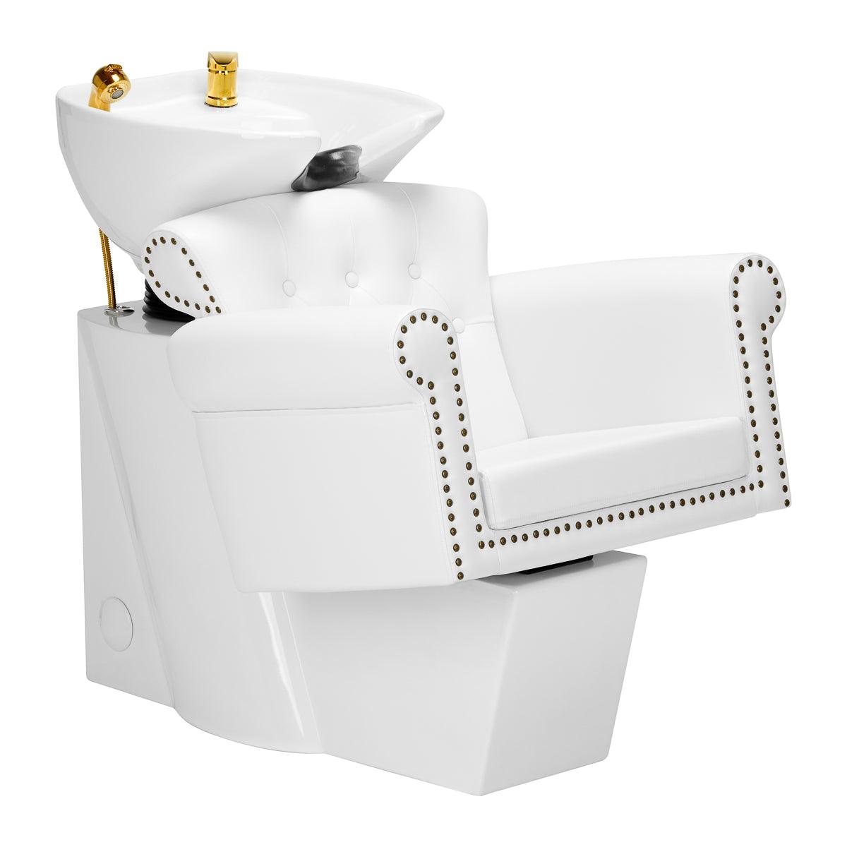GABBIANO kirpyklos plautuvė BERLIN WHITE, baltai auksinė