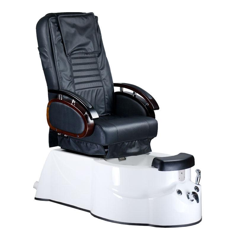 Pedikiūro kėdė su masažo funkcija ir pėdų vonele BR-3820D, juoda