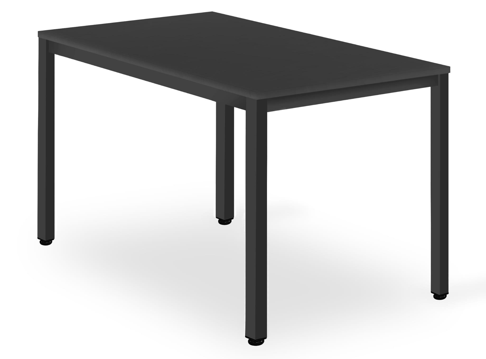 Stalas TESSA 120x60cm, juoda/juodos kojos