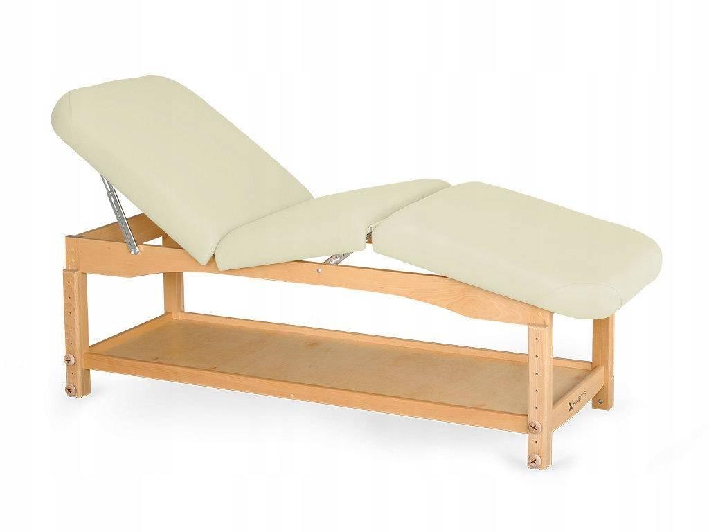 Medinis gultas NOVA COMFORT LIGHT WOOD K020, dramblio kaulo spalvos