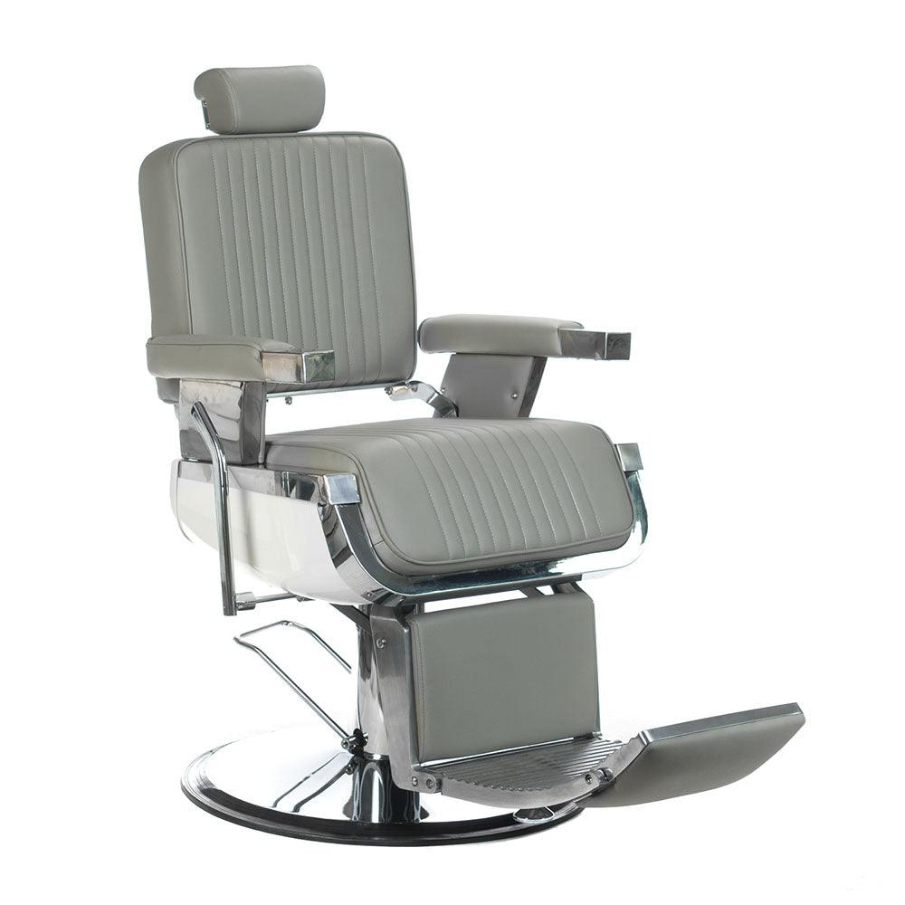 Barberio kėdė LUMBER BH-31823, šviesiai pilka