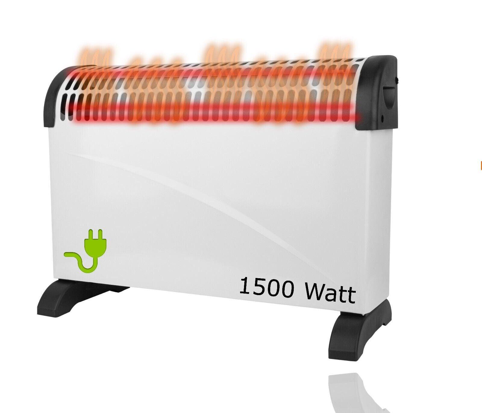 Konvektorinis elektrinis šildytuvas 1500 W, baltas