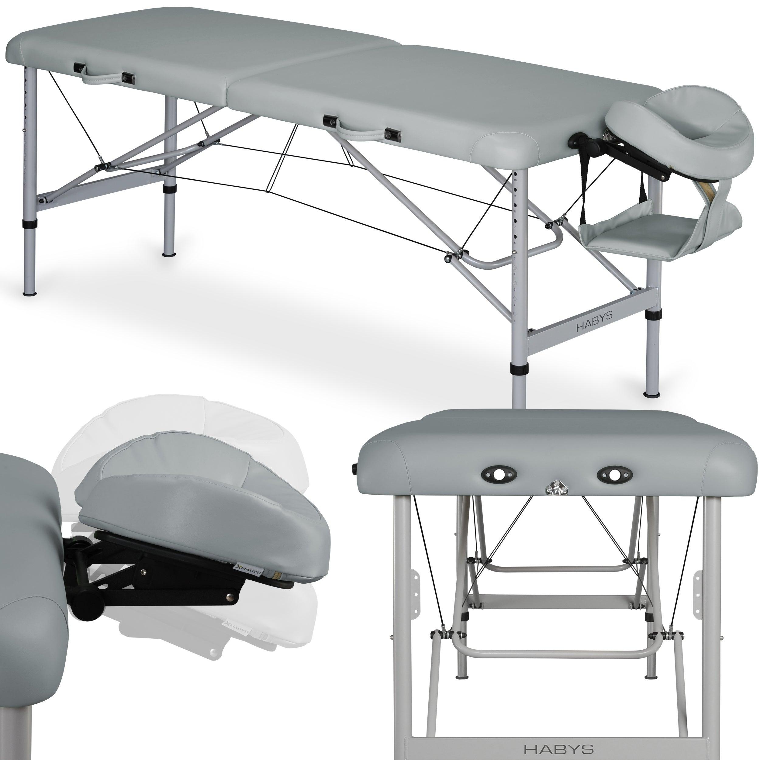 Masažo stalas AERO 60 cm VINYL FLEX K029, pilkas