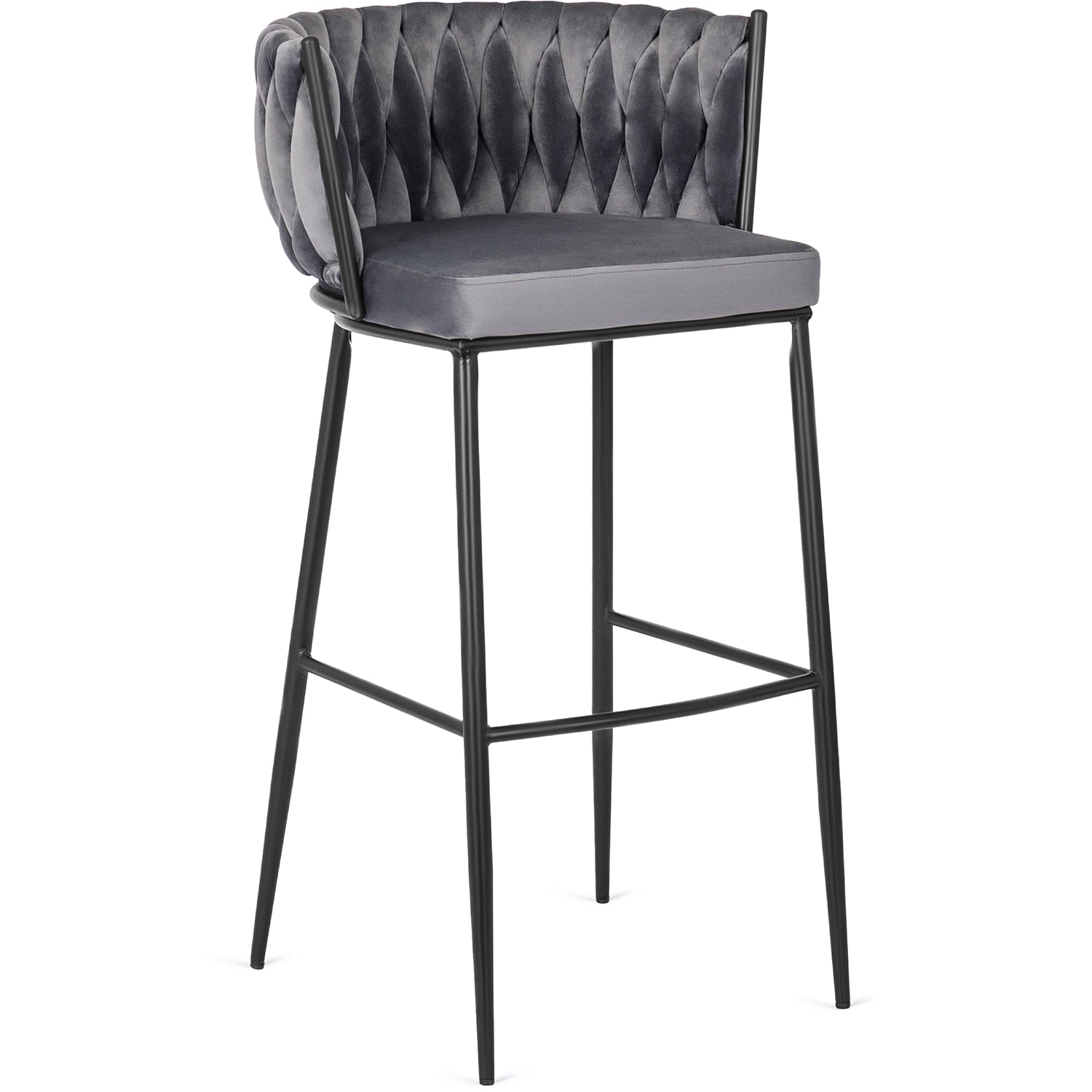 Makiažo kėdė FLORES Grey Velvet pilkas aksomas