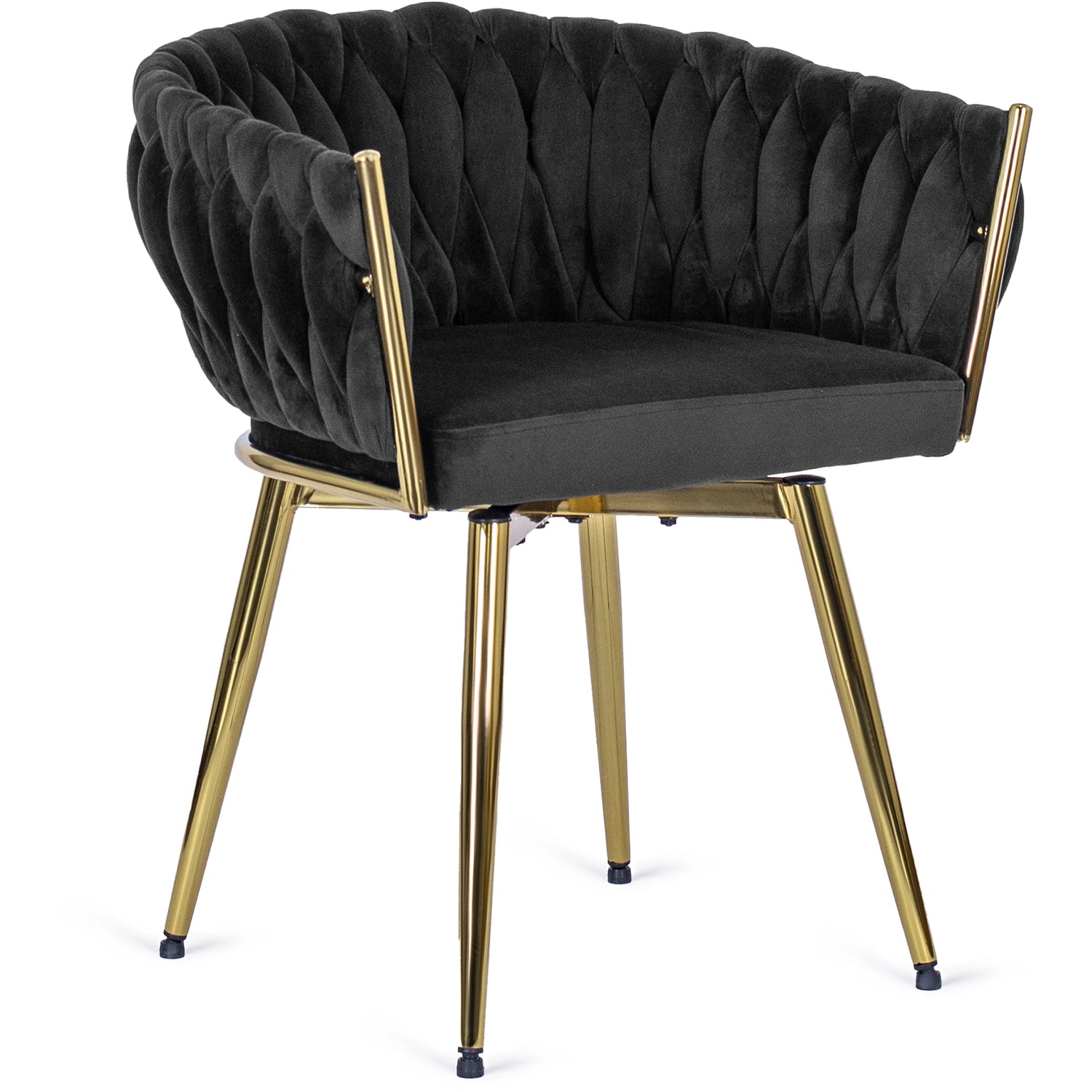 Kėdė RUBI Black Velvet, juodas aksomas