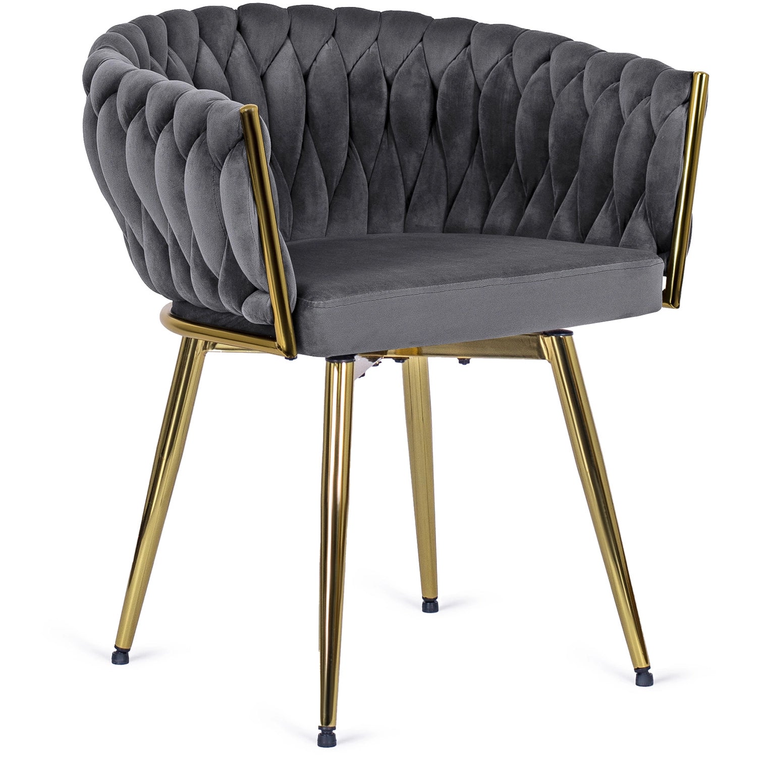 Kėdė RUBI Grey Velvet, pilkas aksomas