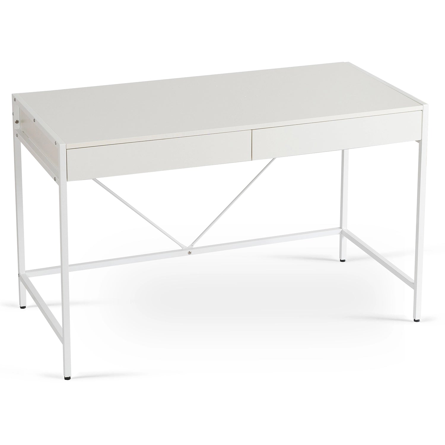 Rašomasis stalas ALLY 123cm, baltas
