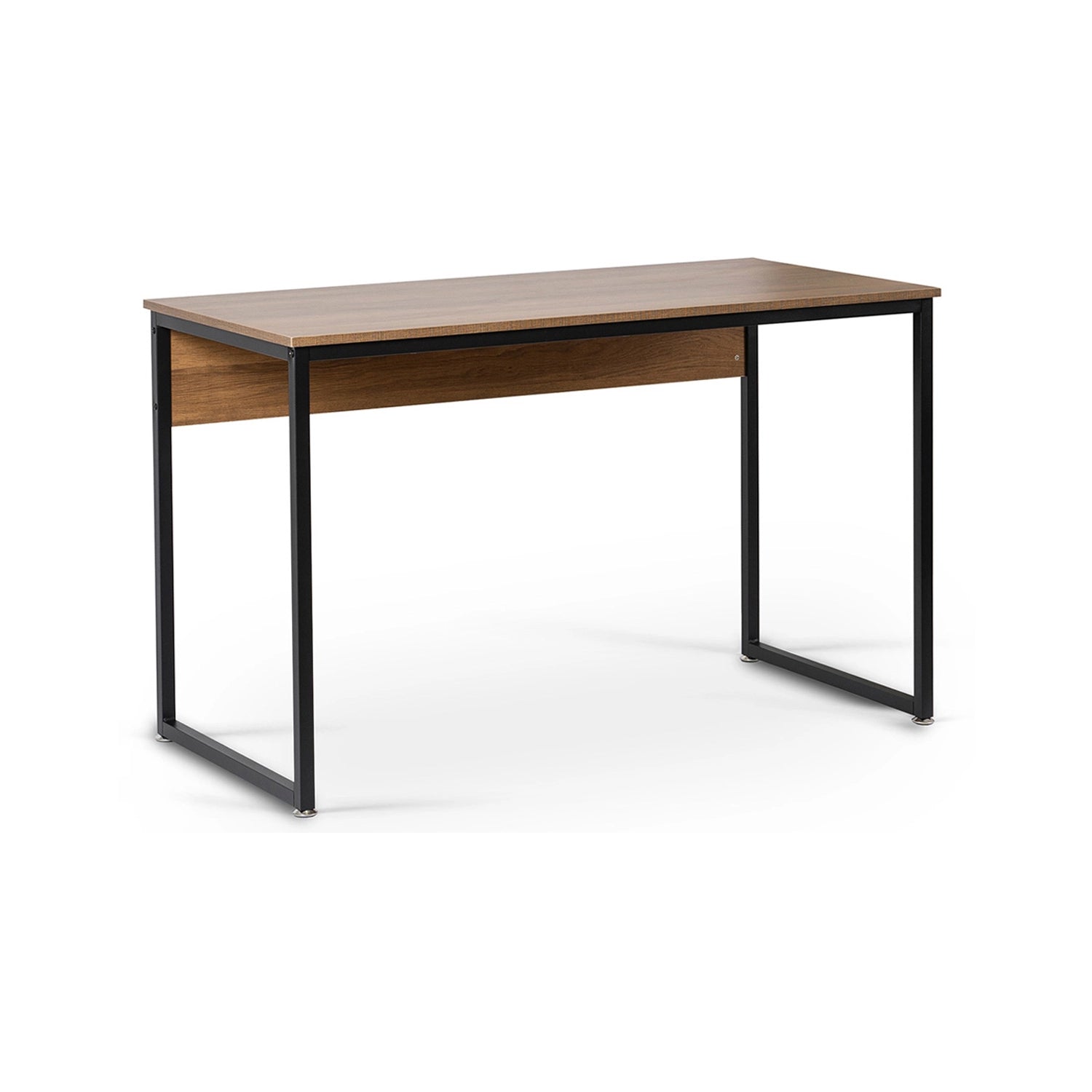 Rašomasis stalas ROSS 120 cm, riešutas/juodas