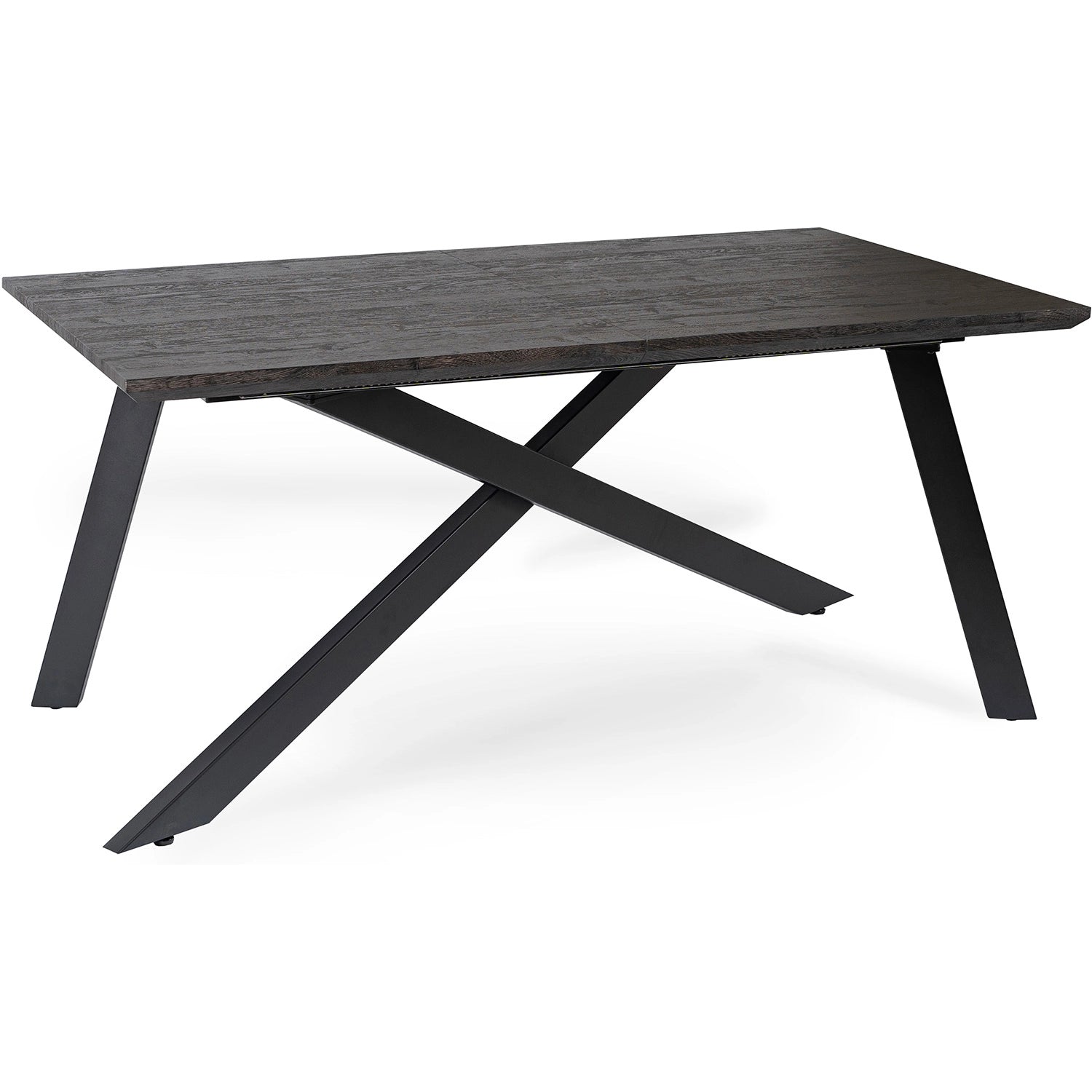 Išskleidžiamas stalas HAMILTON 160-200 cm, juodas