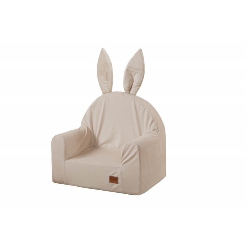 BABY-RAJ Minkštas vaikiškas foteliukas "Zuikutis" Beige