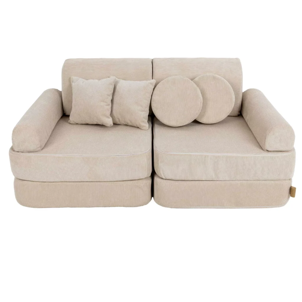 Kišeninė sofa Plus Slimcord Ecru