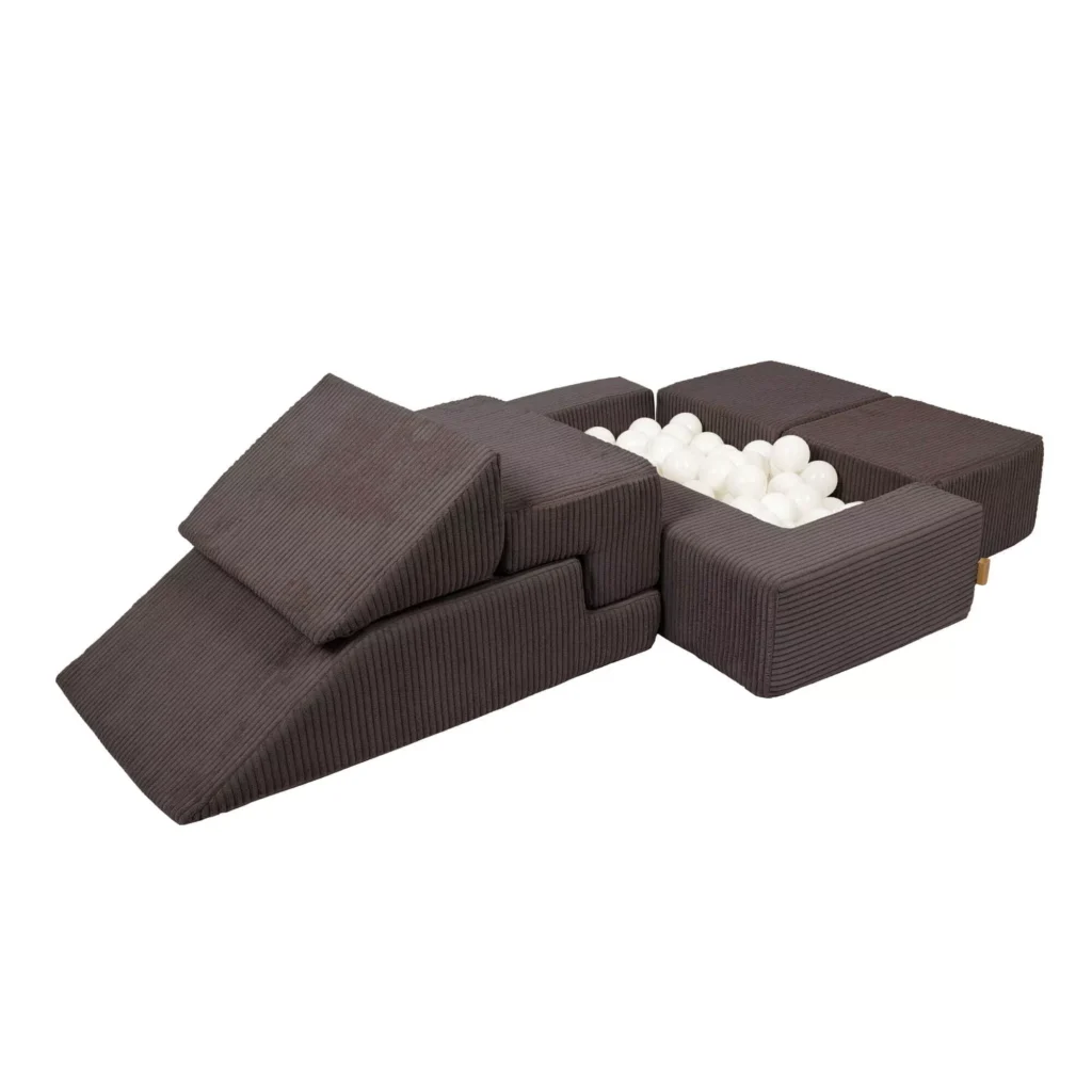 Estetinė sofa plytos rudos spalvos