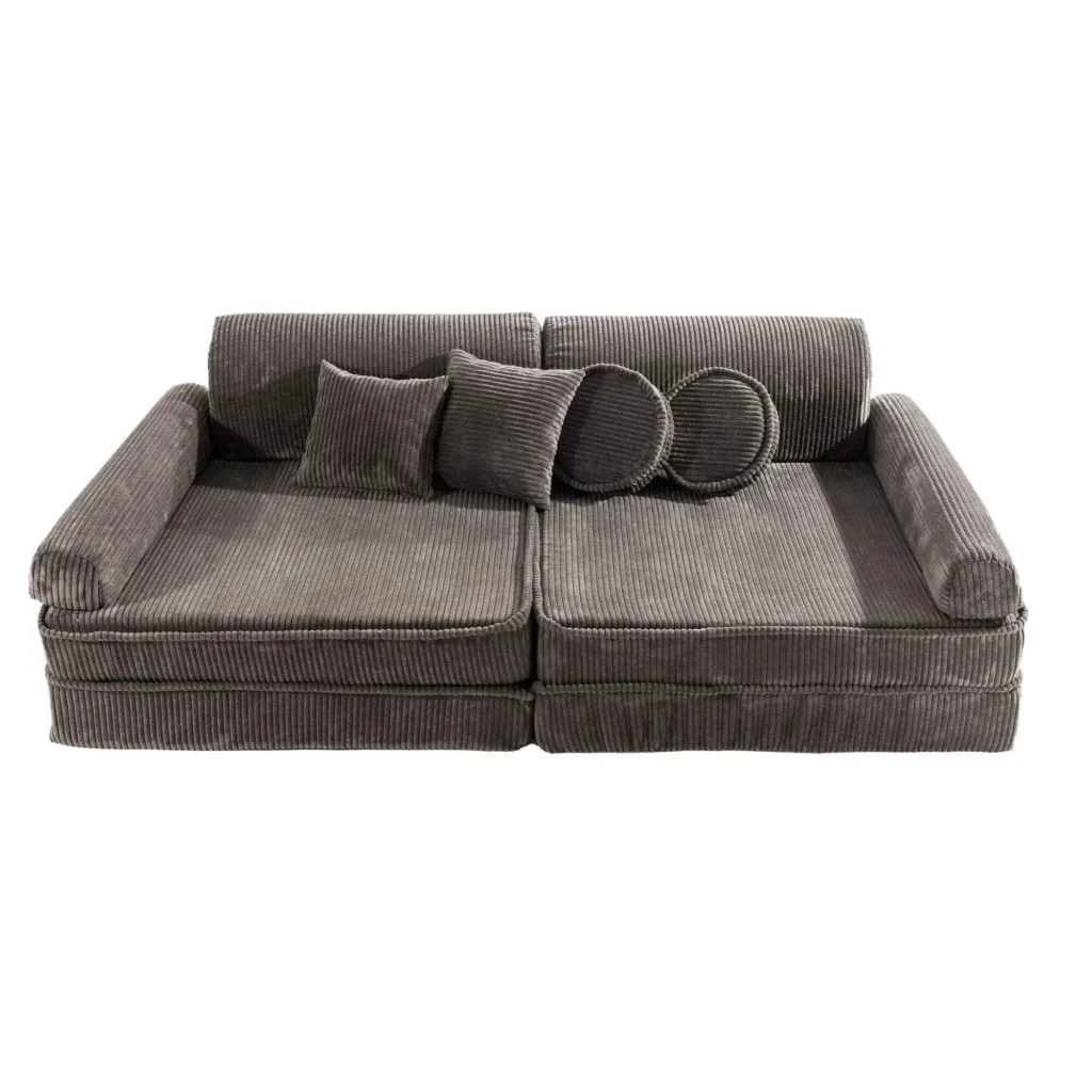 "Aesthetic" - "Premium Corduroy" vaikiška sofa rudos spalvos
