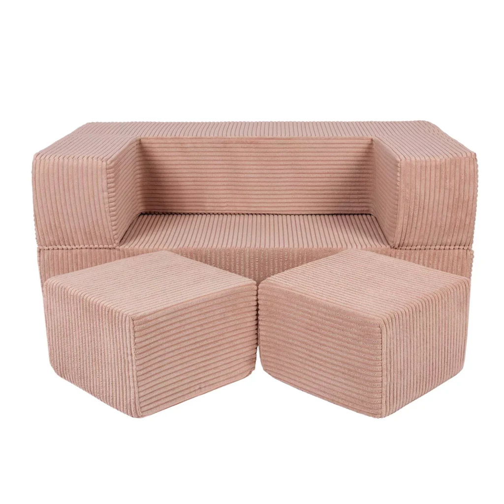 "Aesthetic Cube Sofa Powder pink