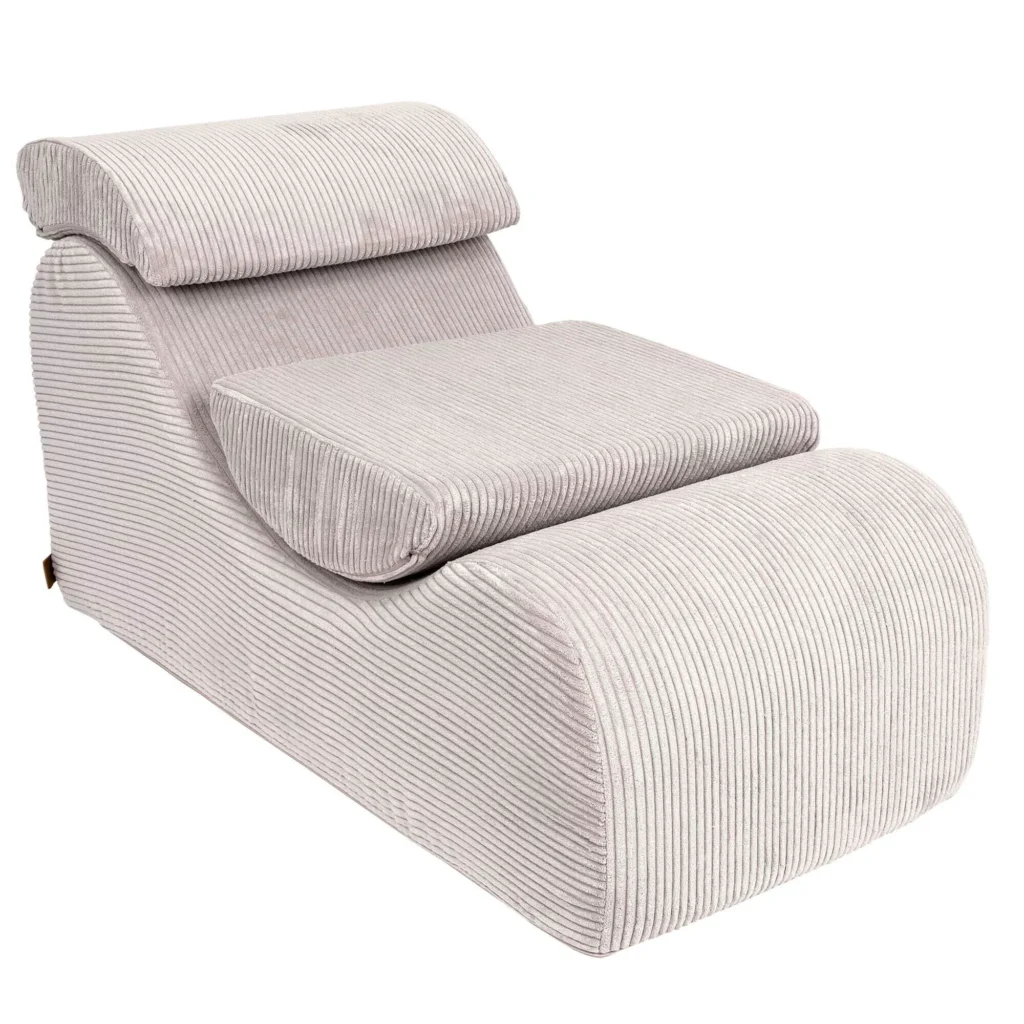 Šezlongas "Wave Lounger Aesthetic Ecru