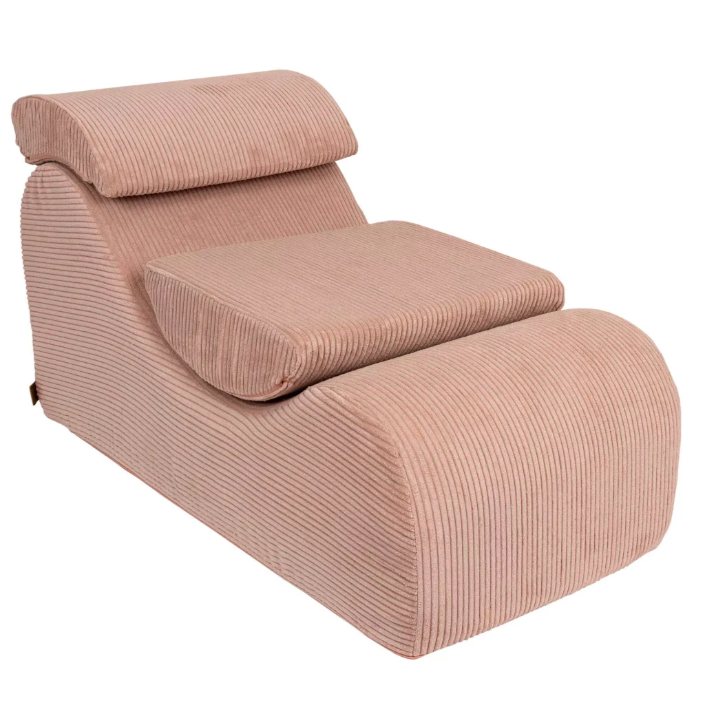 "Wave Lounger Aesthetic Powder Rose