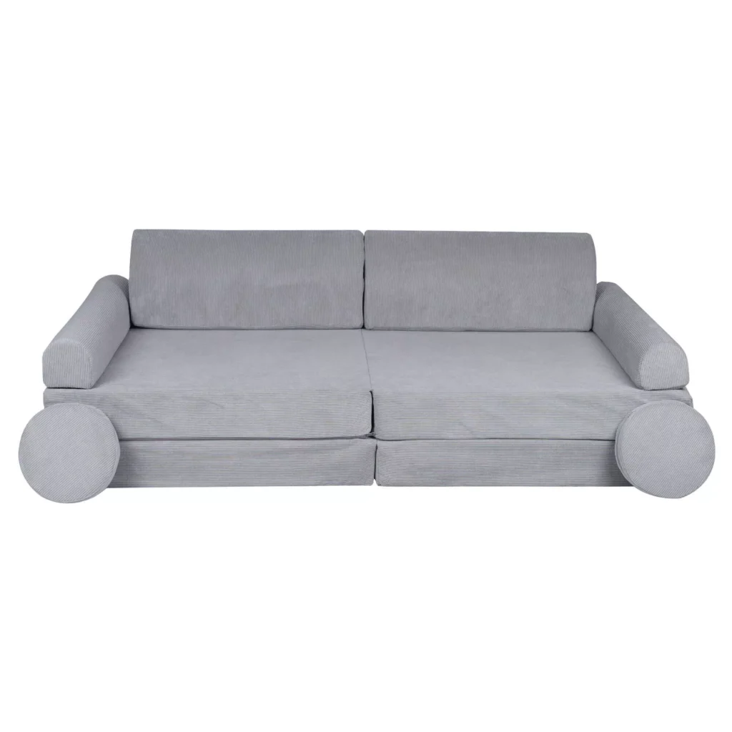 "Slimcord Premium" vaikiška sofa pilka