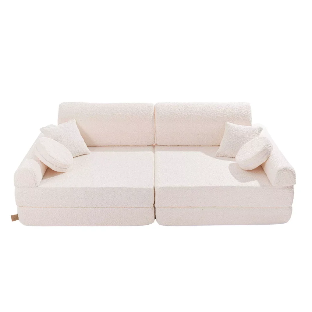"Boucle", "Premium Play" sofa, balta