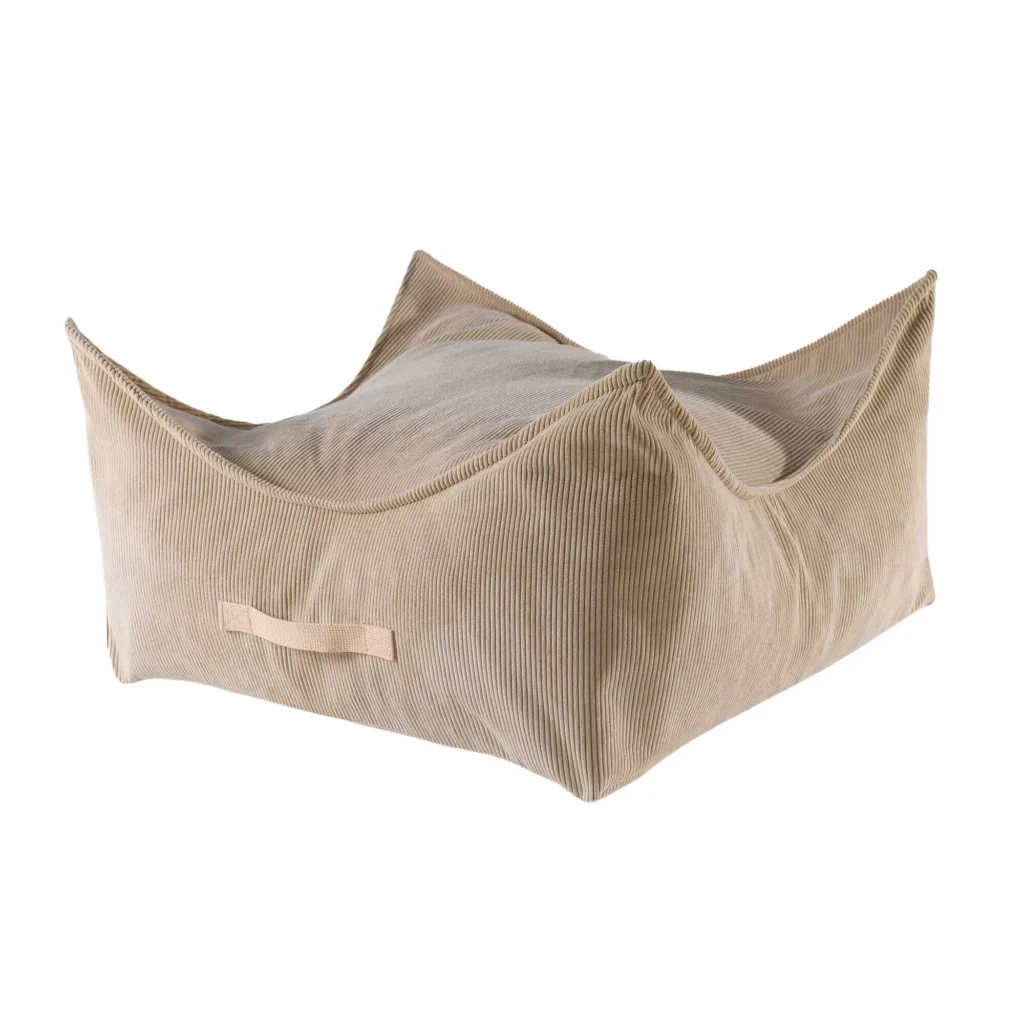 Pufas vaikams, kvadratinis, "Slimcord Sand