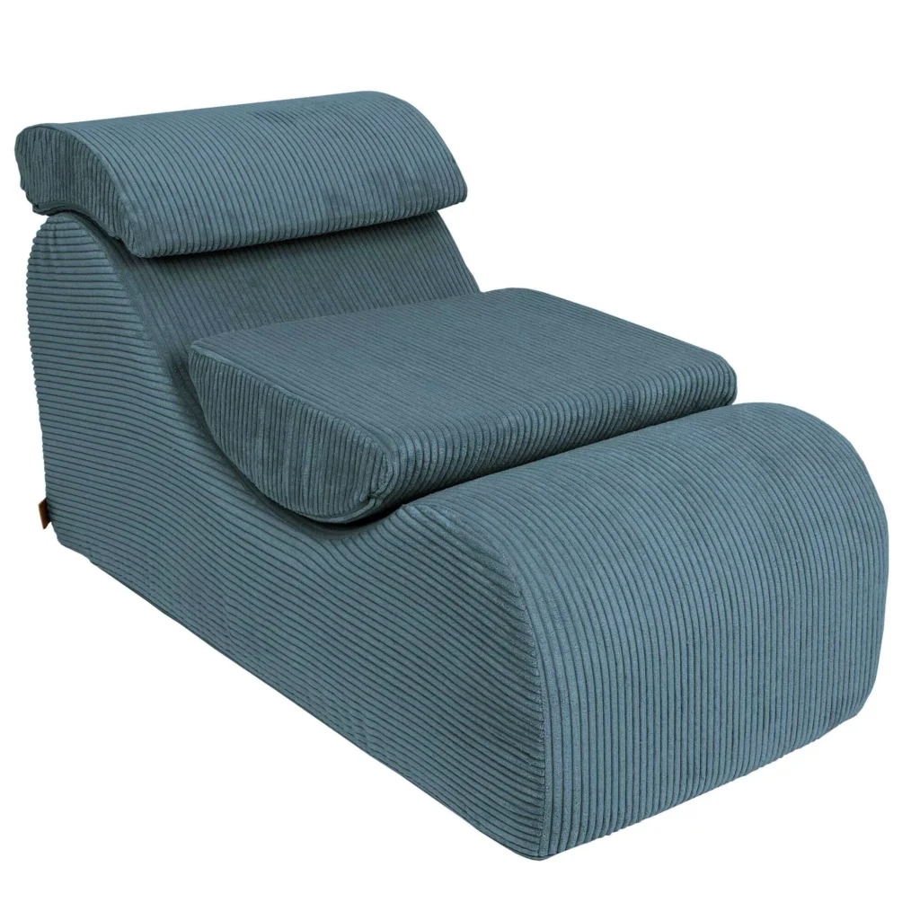 Šezlongas "Wave Lounger Aesthetic Turquise