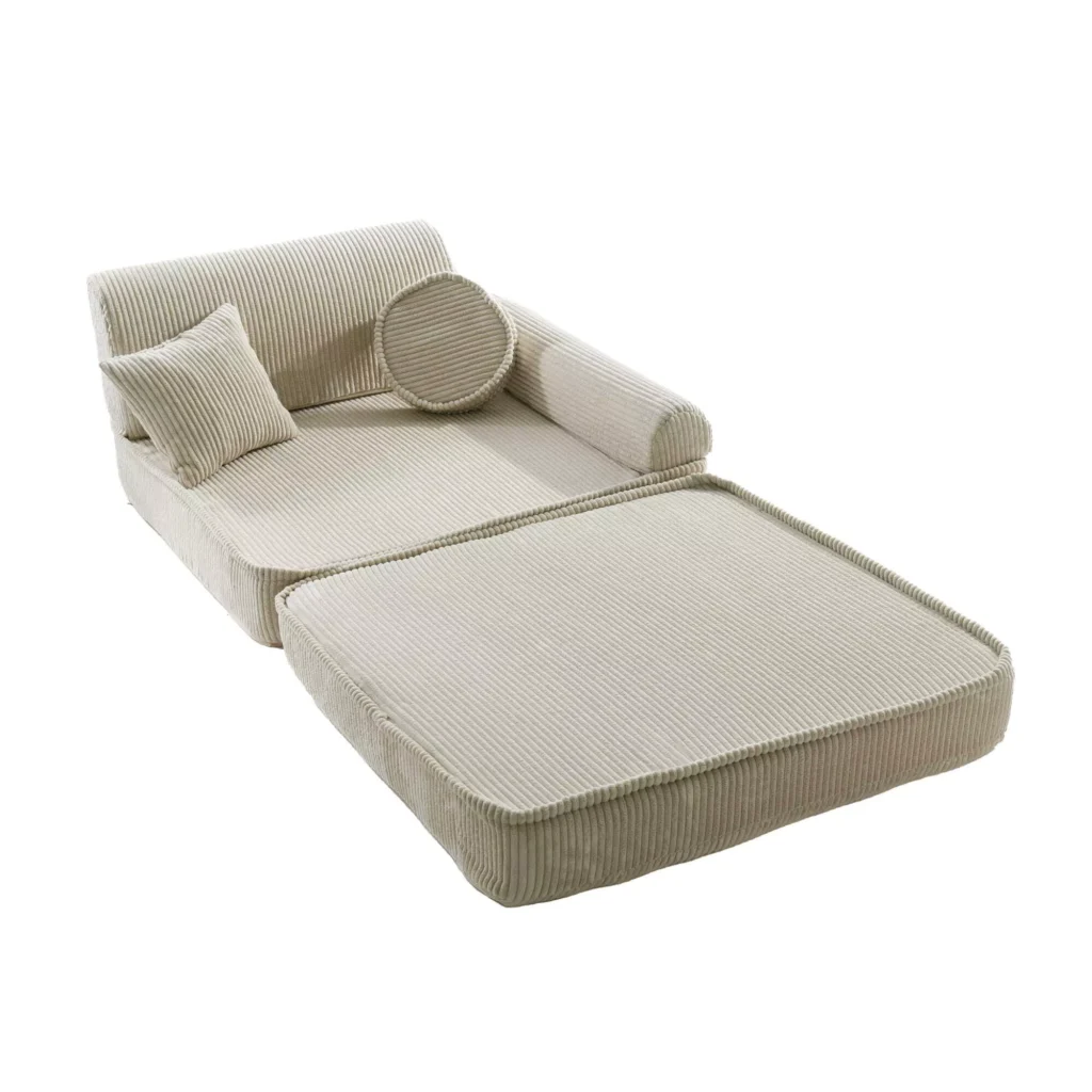 Aesthetic - "Premium Corduroy" vaikiška sofa Vaikiška sofa Ecru