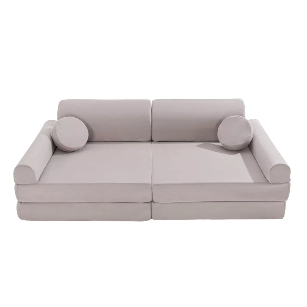 "Premium" vaikiška sofa, šviesiai pilka