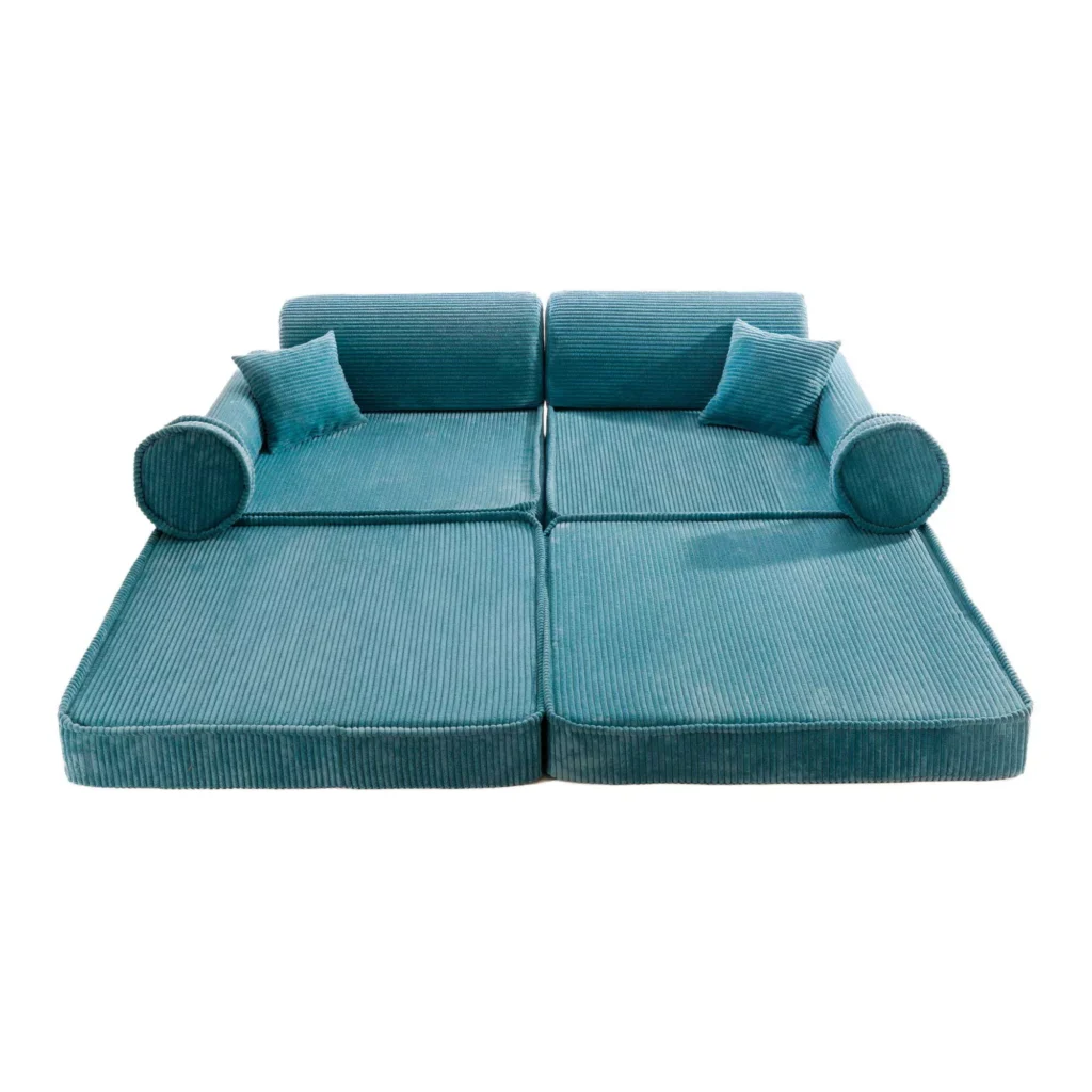 Aesthetic - "Premium Corduroy Kids'" vaikiška sofa "Turquise