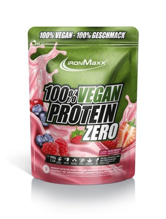 IronMaxx 100% Vegan Protein Zero 500 g. - Vanilla skonis