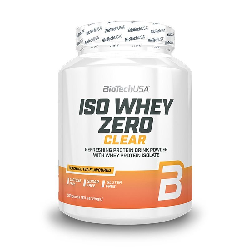 Biotech Iso Whey Zero Clear 500 g. - Peach ice tea skonis