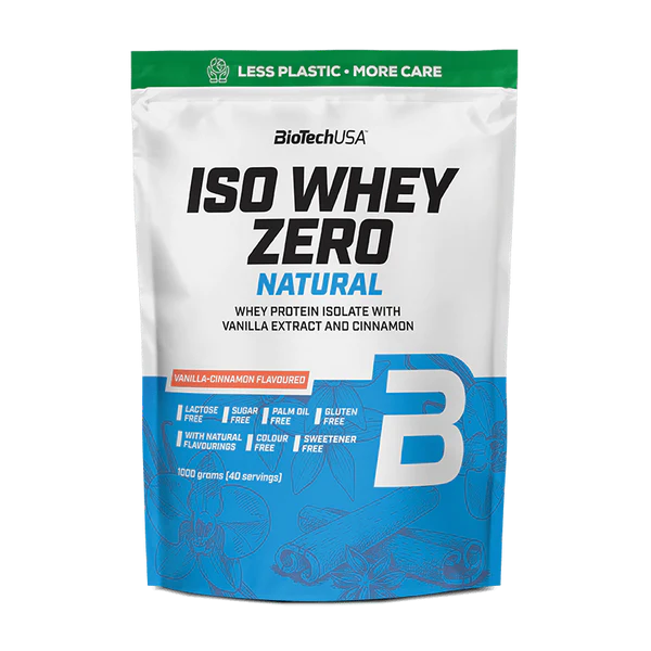 Biotech Iso Whey Zero Natural 1000 g. - Strawberry skonis