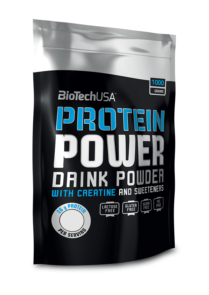 Biotech Protein Power 1000 g. - Braškių-bananų skonis