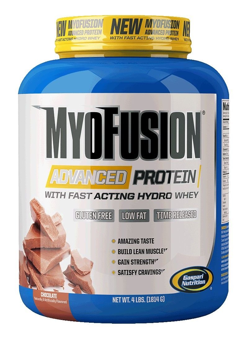 Gaspari Nutrition MyoFusion Advanced 1814 g. - Braškių skonis