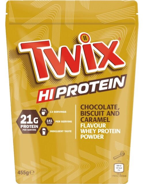 Twix Hi Protein Powder 455 g. - Chocolate, Biscuit And Caramel skonis