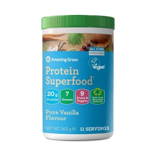 Amazing Grass Protein Superfood, baltyminis supermaistas, 360 g (2024/03 galiojimas)