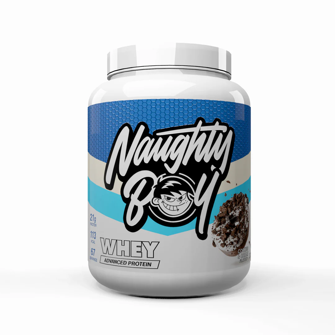 Naughty Boy Advanced Whey Protein 2010 g. - Cookies & cream skonis